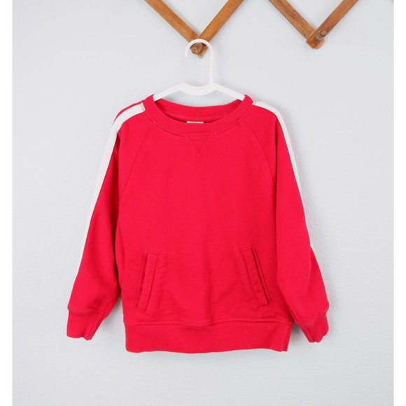 Hanna Andersson Red Kids Pull Over Sweatshirt, size 5 - Picture 1 of 11